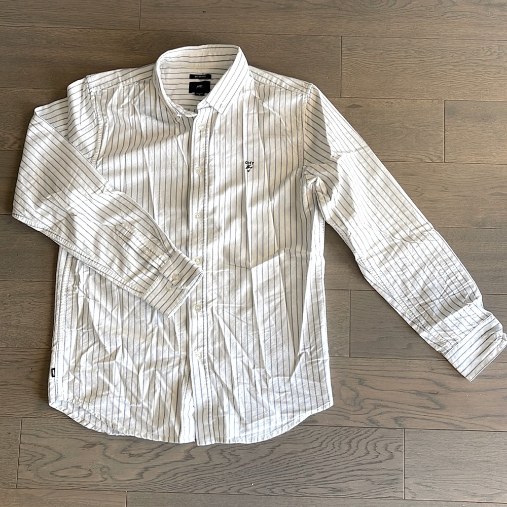 OBEY X BAD BRAINS Dress Shirt (RARE) Button Up Collar